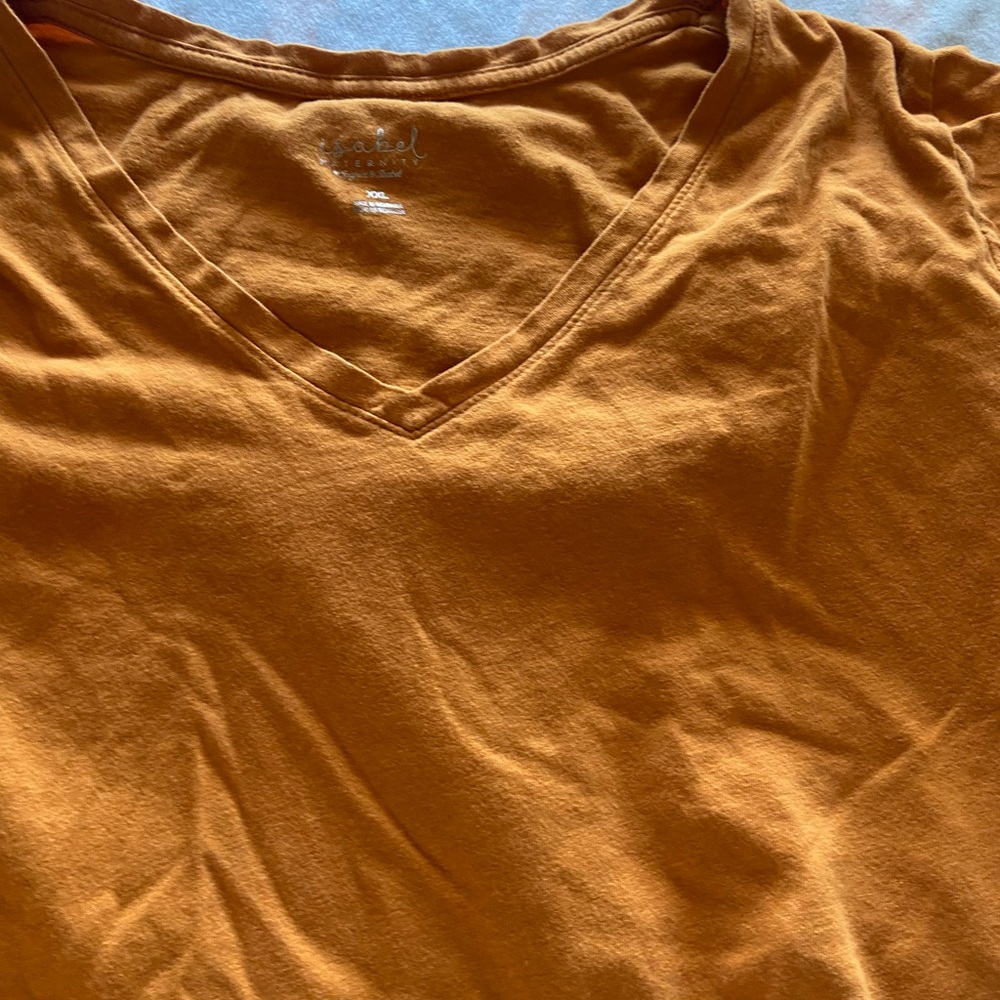Gold Maternity Top